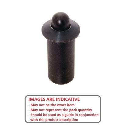 1087904 | PLSP-095-200-C-031 --- Spring Push Fit Plungers - 9.53x20 mm - 11.1 N - Steel Plunger