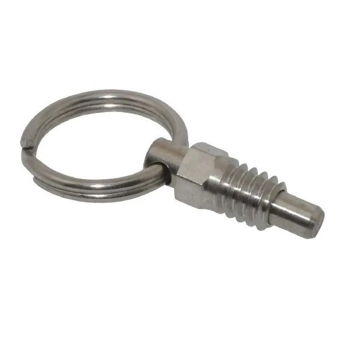 Spring Plungers - 1/4-20 UNC - 6.35mm - 7.9 mm - 2.2 N Ring Handle - Stainless Steel