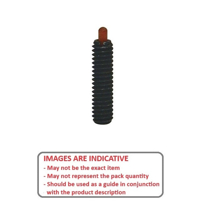 1055047 | PLST-042C-159-PC-010 --- Spring Plungers - 8-32 UNC - 4.17mm - 15.9 mm - 3.1 N No Handle - Steel Body with Plastic Plunger