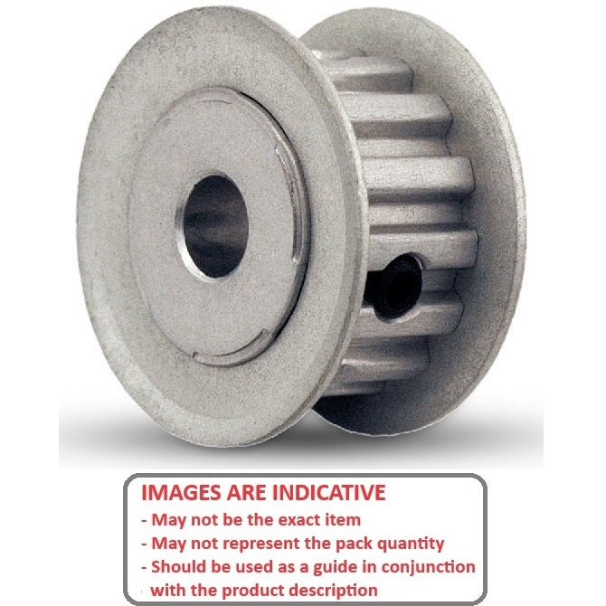 1125732 | P-030H-022-060FF-ALN-G-080 --- Metric Timing Pulleys - 22 tooth - 6x8 mm 3mm Pitch - Aluminium Pulley