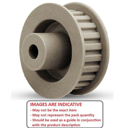 1154519 | P-MXL-044-060FF-PP-N-080 (2 Pcs) --- Inch Timing Pulleys - 44 tooth - 6.4x8 mm 2.032mm Pitch MXL - Plastic Pulley