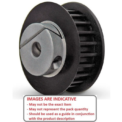 1093853 | P-050H-011-090FF-PP-E-040 (5 Pcs) --- Metric Timing Pulleys - 11 tooth - 9x4 mm 5mm Pitch - Plastic Pulley