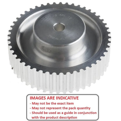 1158407 | P-100T-048-500P-AL-N-160 --- Metric Timing Pulleys - 48 tooth - 50x16 mm 10mm Pitch - Aluminium Pulley