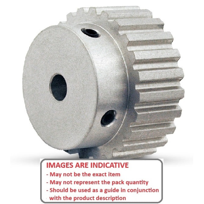 1125726 | P-030H-022-060P-AL-G-064 --- Metric Timing Pulleys - 22 tooth - 6x6.35 mm 3mm Pitch - Aluminium Pulley