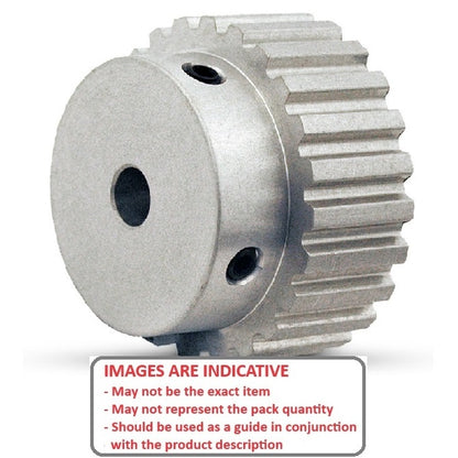 1128690 | P-030H-024-060P-AL-G-060 --- Metric Timing Pulleys - 24 tooth - 6x6 mm 3mm Pitch - Aluminium Pulley