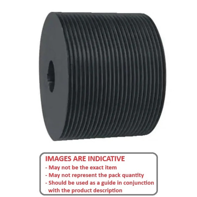 1178554 | PPV-J-080-QSH --- Poly V Pulleys - 80.01 mm - 16 - 80.77 J Section - Steel - Black Oxide Pulley