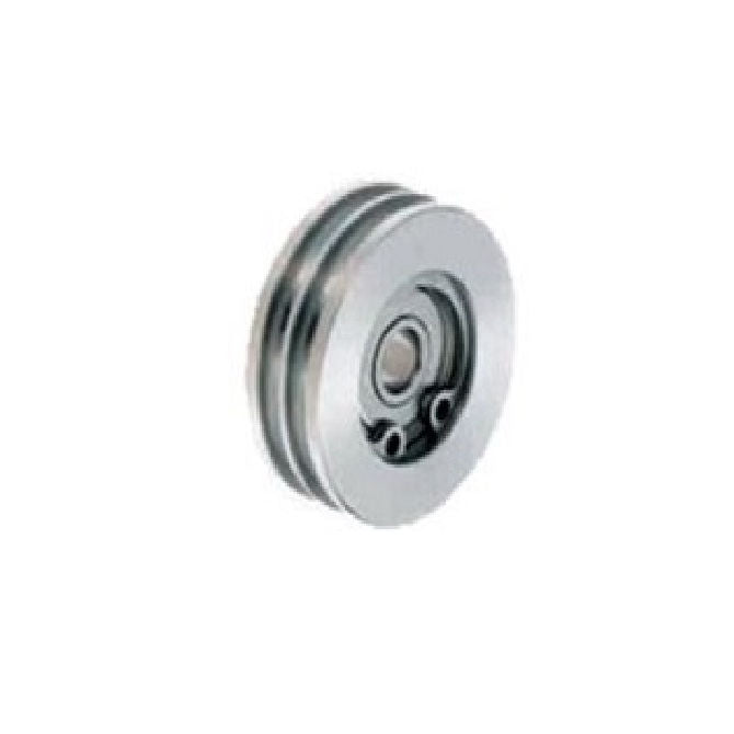 1045794 | PUI006-0220-040-AZS440 --- U Groove Idler Pulleys - 3x22x4 mm Double Row - Aluminium - Electroless Nickel Plated