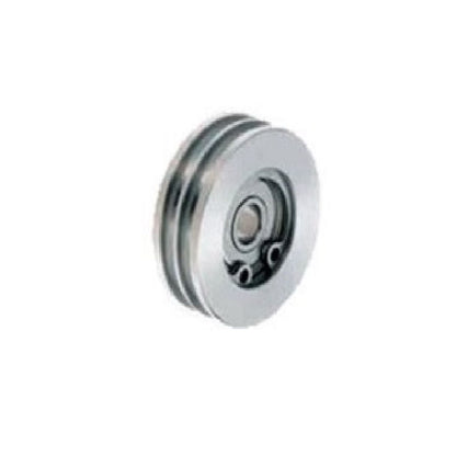1045794 | PUI006-0220-040-AZS440 --- U Groove Idler Pulleys - 3x22x4 mm Double Row - Aluminium - Electroless Nickel Plated