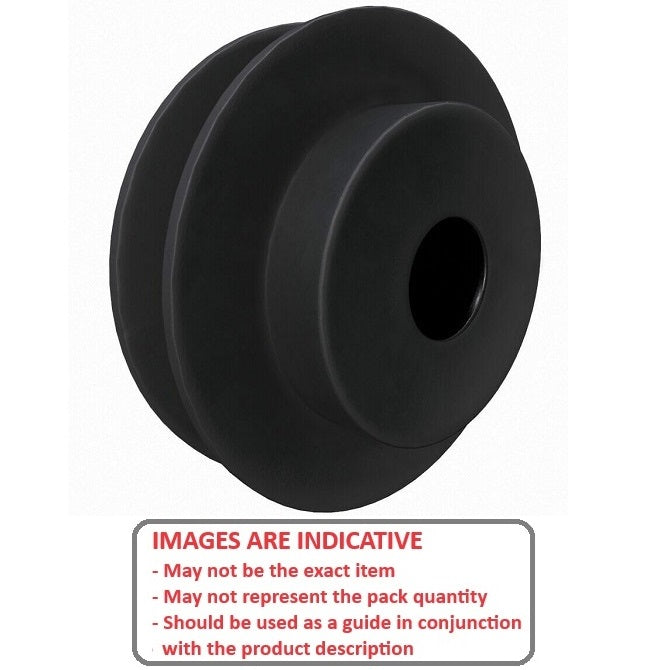 1180340 | MSKMA40X58RS --- Vee Pulleys - 85.34x15.88 mm - 2 A or 4L - Cast Iron Pulley