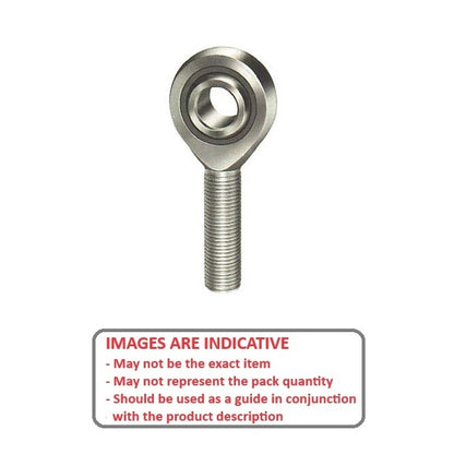 1073067 | REM-064-L-CN --- Male Rod Ends - 6.35x49.2 mm - 1/4-28 UNF Left - Steel with Nylon Raceway Rod End