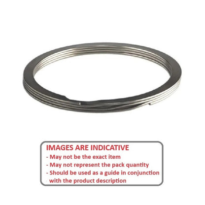 1099972 | RRN-050-S02 (9 Pcs) --- Internal Retaining Rings - 12.7x0.89x13.46 mm Spiral Rings - Stainless Steel 302/304 Similar to A2, 18-8 Spiral Ring