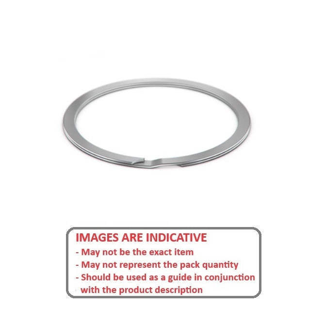1154215 | RR-134 (Pack of 500)  --- Internal Retaining Rings - 34.11x1.09x35.43 mm Spiral Rings - Carbon Spring Steel Spiral Ring