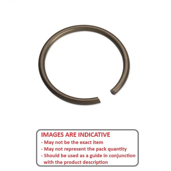 1154700 | WRE-0350-RD (Pack of 5)  --- External Retaining Rings - 35x2.5x32.4 mm Round Wire - Carbon Spring Steel Circlip