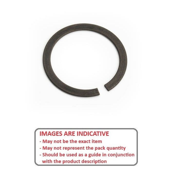 1126850 | WRE-0191-SQ-HC (Pack of 300)  --- External Retaining Rings - 19.05x2.36x17.88 mm Snap Rings - Carbon Spring Steel