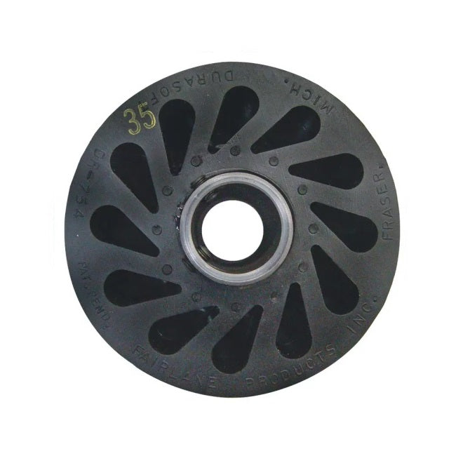 Durasoft Shaft Mount Rollers - 101.6x23.37x12.7 mm - Neoprene Rubber 20A