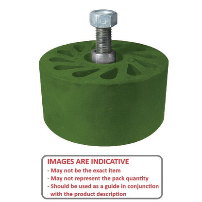 1186737 | RR-450RS --- Durasoft Stud Mount Rollers - 101.6 mm 1/2-13 UNC - 12.7mm - 35.814 mm - Urethane Roller