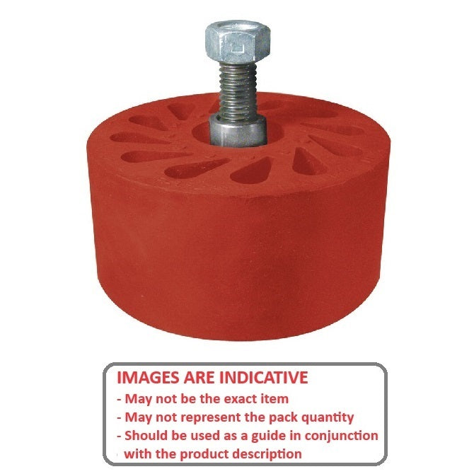 1186881 | RR-451RS --- Durasoft Stud Mount Rollers - 101.6 1/2-13 UNC - 12.7mm - 35.814 mm - Urethane Roller