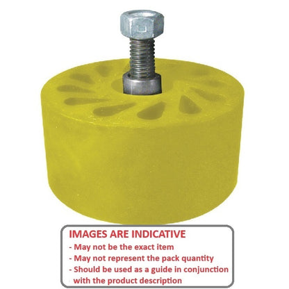 1186877 | RR-449RS --- Durasoft Stud Mount Rollers - 101.6 1/2-13 UNC - 12.7mm - 35.814 mm - Urethane Roller