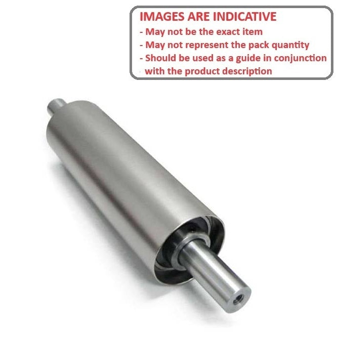 1115367 | IDRS150250-50-3S (Each) --- Idler With Shaft Rollers - 15x25x5 mm - Stainless Steel 303/304 Similar to A2, 18-8 HRB80 Roller