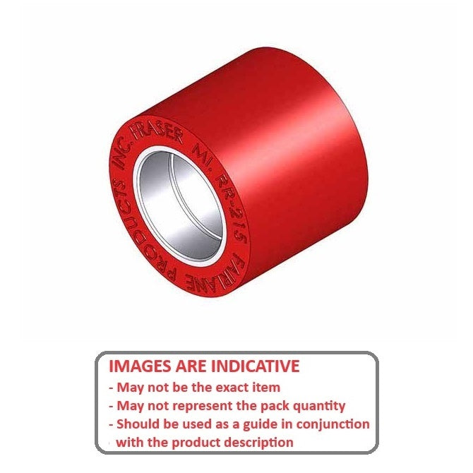 1149558 | RR-1172RS --- Solid Shaft Mount Rollers - 38.1x31.75 - 22.28 - 22.35 Bonded Insert - Urethane Roller