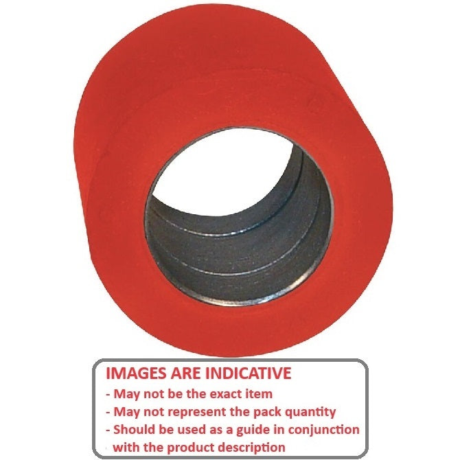 1161333 | RR-1178RS --- Solid Shaft Mount Rollers - 50.8x49.28 - 31.80 - 31.90 Bonded Insert - Urethane Roller