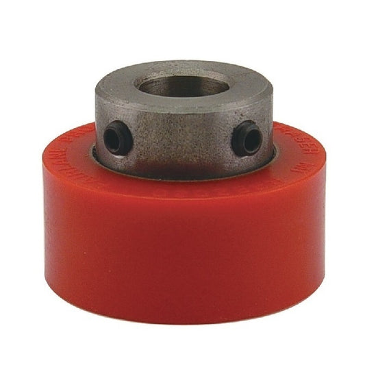 Solid Shaft Mount Rollers - 38.1x31.75 - 12.73 - 12.83 - Urethane
