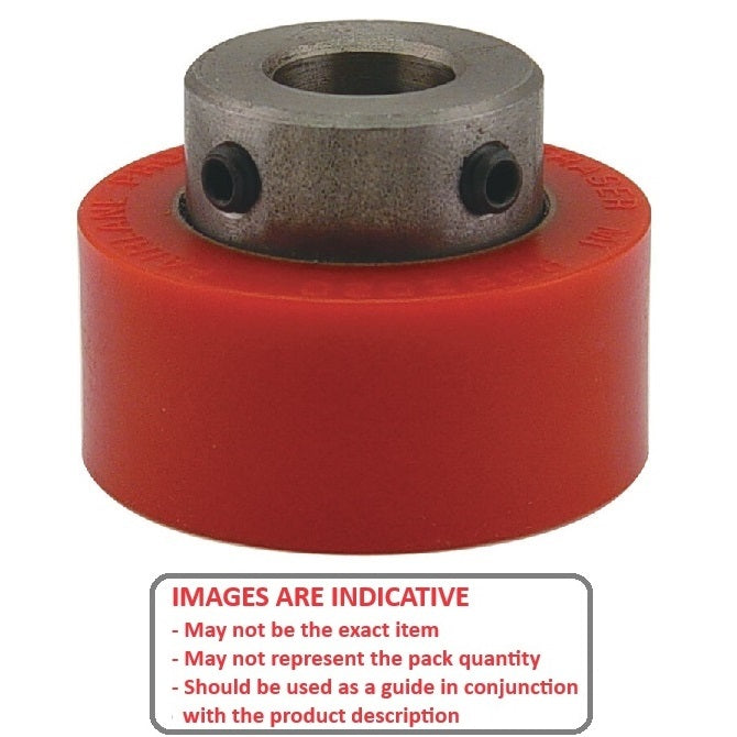 1161324 | RR-203RS --- Solid Shaft Mount Rollers - 50.8x49.28 - 19.08 - 19.20 Coloured Urethane - Urethane Roller