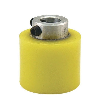 1161325 | RR-184RS --- Solid Shaft Mount Rollers - 50.8x49.28 - 25.43 - 25.55 Coloured Urethane - Urethane Roller