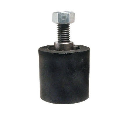 1149547 | RR-26RS --- Solid Stud Mount Rollers - 38.1x31.75 mm - 5/16-18 UNC - 7.94mm - Black Neoprene - Neoprene Rubber Roller