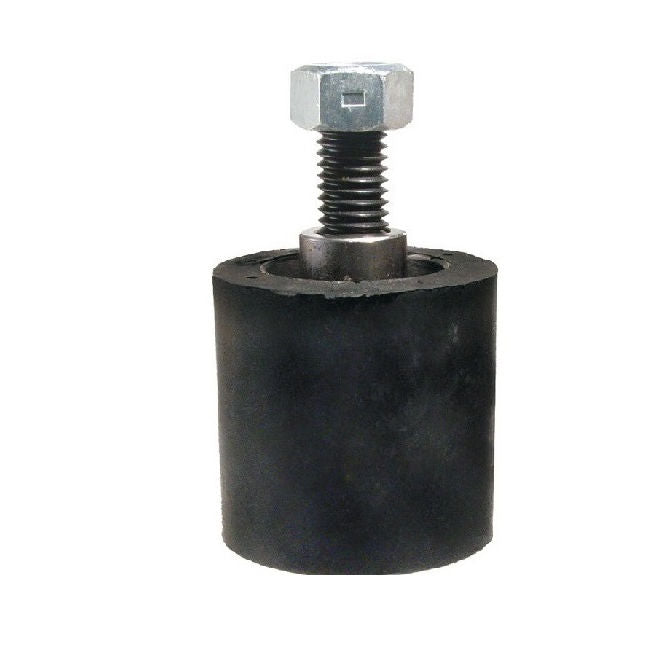 1161340 | RR-128RS --- Solid Stud Mount Rollers - 50.8x49.28 mm - 1/2-13 UNC - 12.7mm - Black Neoprene - Neoprene Rubber Roller