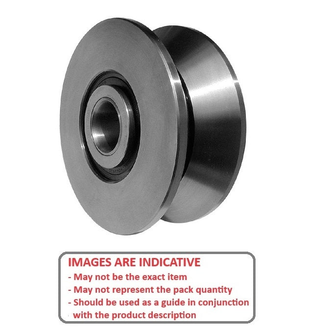 1183773 | CCF955RS --- V-Groove Rollers - 95.25x39.68x19.05 mm - Steel Roller