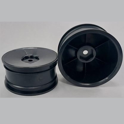 1222126 | RM-XR-052-BK-SOL (2 Pcs) --- RC Car Rims Hobby - Rim Colour Black Solid Tenth Scale - Plastic Rim