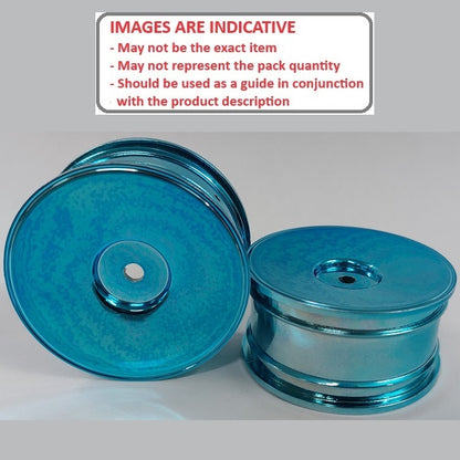 1223738 | RM-XR-052-BU-SOL (4 Pcs) --- RC Car Rims Hobby - Rim Colour Metallic Blue Solid Tenth Scale - Plastic Rim