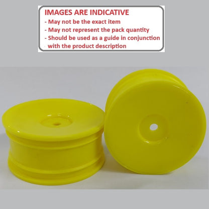 1223332 | RM-XR-052-Y-SOL (6 Pcs) --- RC Car Rims Hobby - Rim Colour Yellow Solid Tenth Scale - Aluminium Rim