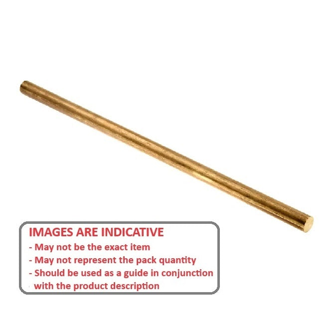 1002799 | 0R-00081-0300-BR385 (5 Pcs) --- Round Rod - 0.81x304.8 mm - Gd. 385 - Brass 385