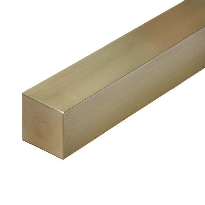 1073872 | 4R-0064-0914-BR360 --- Square Bar Rod - 6.35x914 mm - C360 - Brass C360