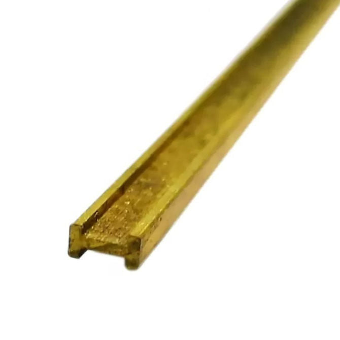 1041045 | 2RH-024-048-0300-BR385 --- H Section Bar Rod - 2.38x4.76x0.508 mm Brass Bar