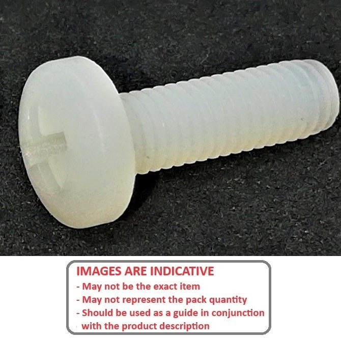 1039933 | SC020M-025-BD-PH-N (45 Pcs) --- Binder Head Screws - M2 - 2x0.4mm - 25 mm - Nylon Screw