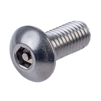 1045362 | SCS0300-012-B-SK-S4 (6 Pcs) --- Security Screws - M3 - 3x0.5mm - 12 mm - 304 Stainless Button Screw