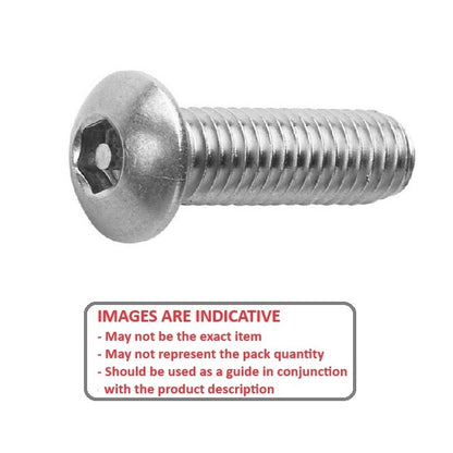 1062022 | SCS0500-016-B-SK-S4 (5 Pcs) --- Security Screws - M5 - 5x0.8mm - 16 mm - 304 Stainless Button Screw