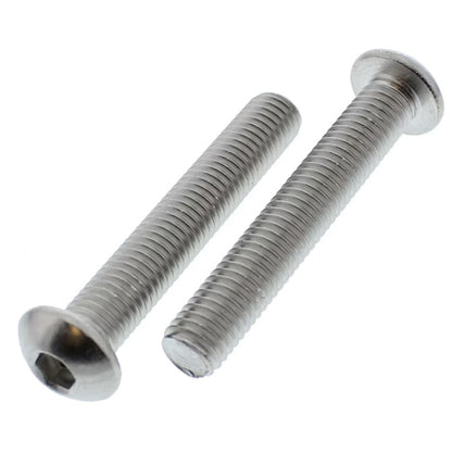 1039594 | SC020M-012-B-SK-S4 (50 Pcs) --- Button Screws - M2 - 2x0.4mm - 12 mm - 304 Stainless Socket Screw