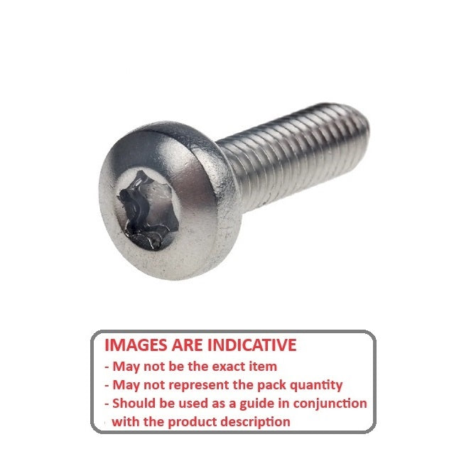 1059239 | SC048F-019-B-TX-S4 (10 Pcs) --- Button Screws - 10-32 UNF - 4.76mm - 19.1 mm - 304 Stainless Torx Screw