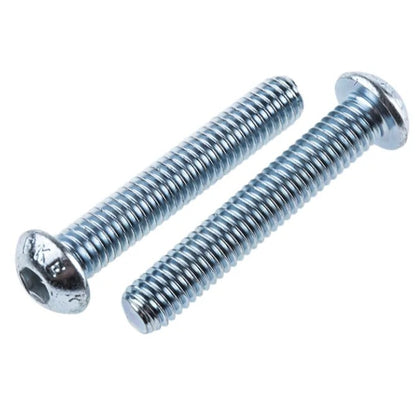 1074212 | SC064F-032-B-SK-CZ (50 Pcs) --- Button Screws - 1/4-28 UNF - 6.35mm - 31.8 mm - Zinc Plated Steel Socket Screw