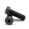Low Head Socket Screws - M6 - 6x1mm - 12 mm - High Tensile Steel / Black Oxide Carbon Steel
