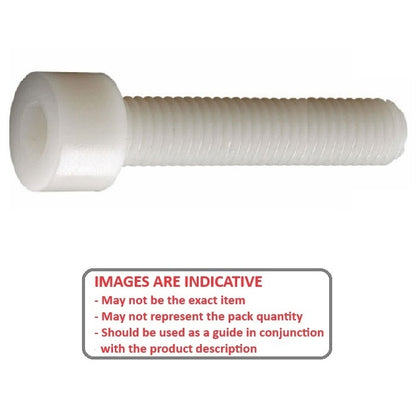 1050117 | SC035C-025-C-SK-N (10 Pcs) --- Socket Cap Screws - 6-32 UNC - 3.5mm - 25.4 mm - Nylon - Zytel 101 - Screw