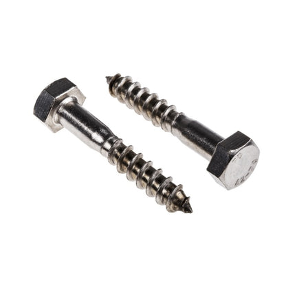 1068963 | SCT0600-100-CO-S6 (50 Pcs) --- Coach Screws - Approx Diameter M6 - 100 mm - Stainless Steel 316 Similar to A4, 18-10 Screw