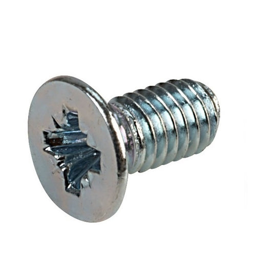 Countersunk Screws - M10 - 10x1.5mm - 25 mm - Zinc Plated Steel Pozidrive