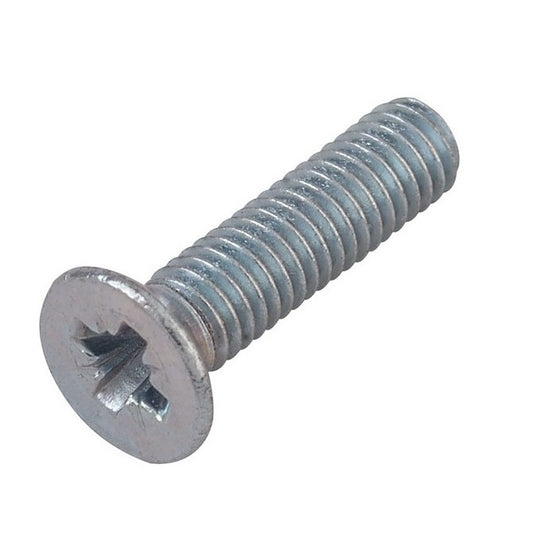 Countersunk Screws - M10 - 10x1.5mm - 40 mm - Zinc Plated Steel Pozidrive