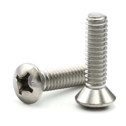 1067551 | SK060M-025-O-PH-S4 (10 Pcs) --- Countersunk Screws - M6 - 6x1mm - 25 mm - 304 Stainless Oval Top Screw