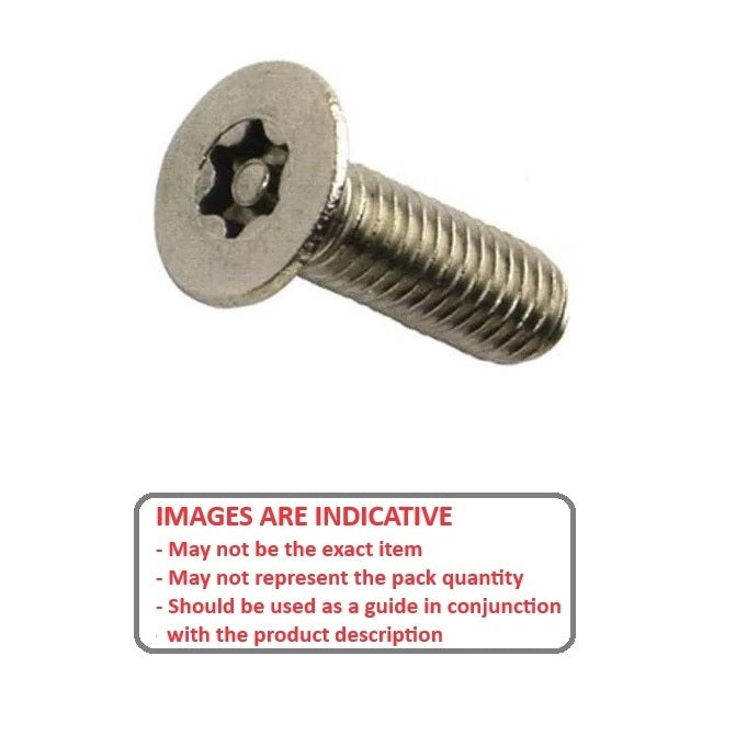 1044554 | SKS0300-006-SK-S4 (10 Pcs) --- Security Screws - M3 - 3x0.5mm - 6 mm - 304 Stainless Socket Screw